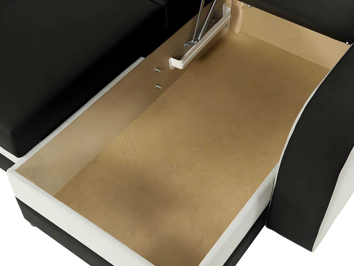 Canapé d'angle Comfivo 135, Marron, Fonction de couchage, Boîte de literie, 238x147x80cm