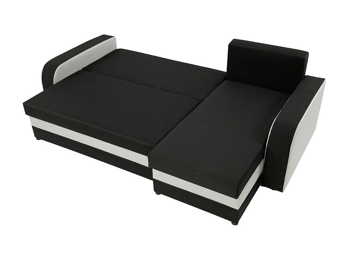 Canapé d'angle Comfivo 203, Rouge, Fonction de couchage, Boîte de literie, 238x147x80cm