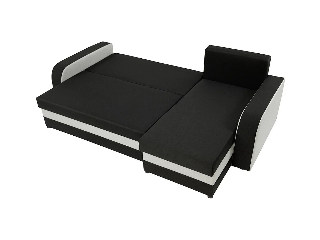 Canapé d'angle Comfivo 203, Rouge, Fonction de couchage, Boîte de literie, 238x147x80cm