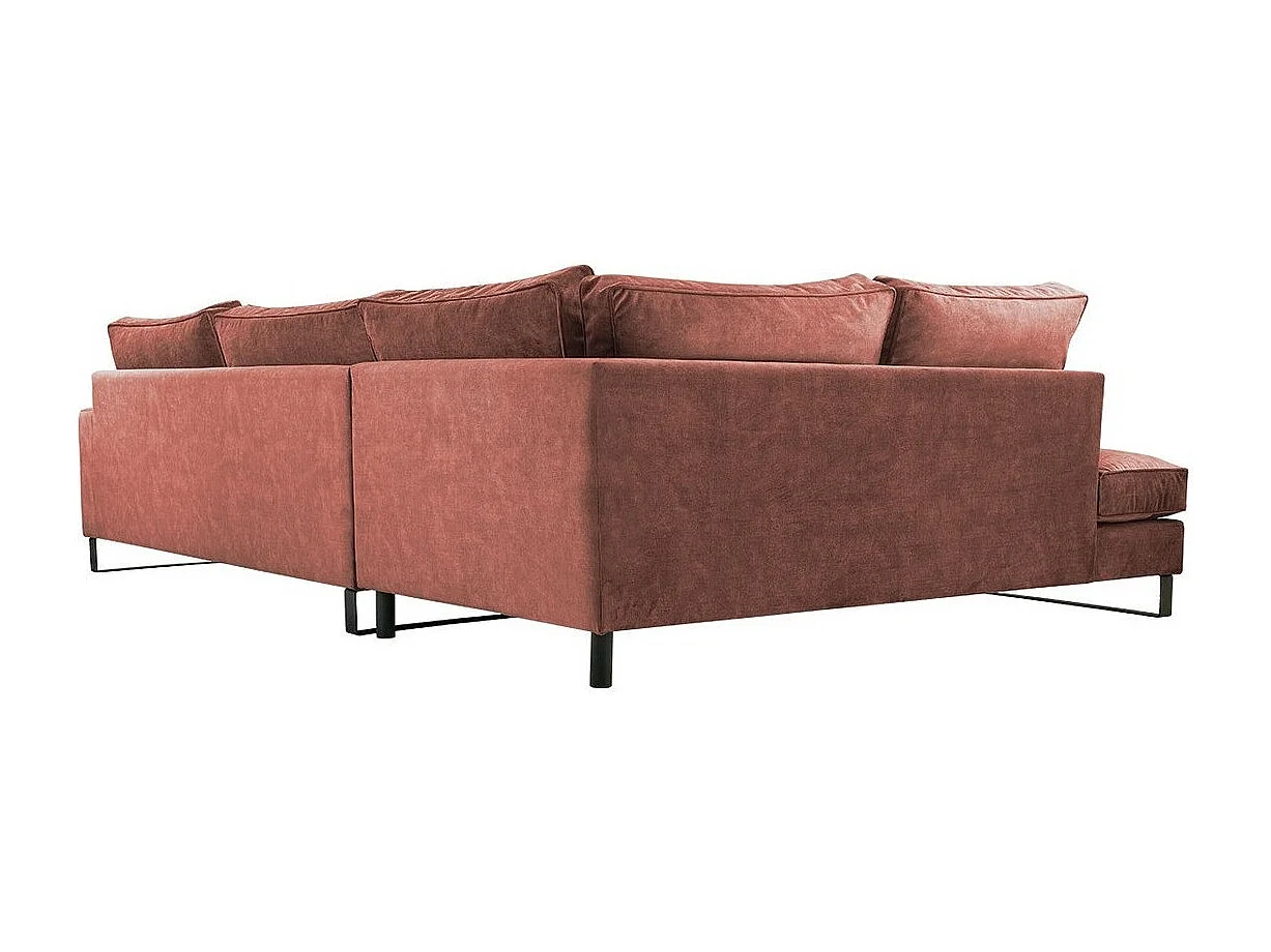 Canapé d'angle Kingsport 111, Rose, 314x224x90cm