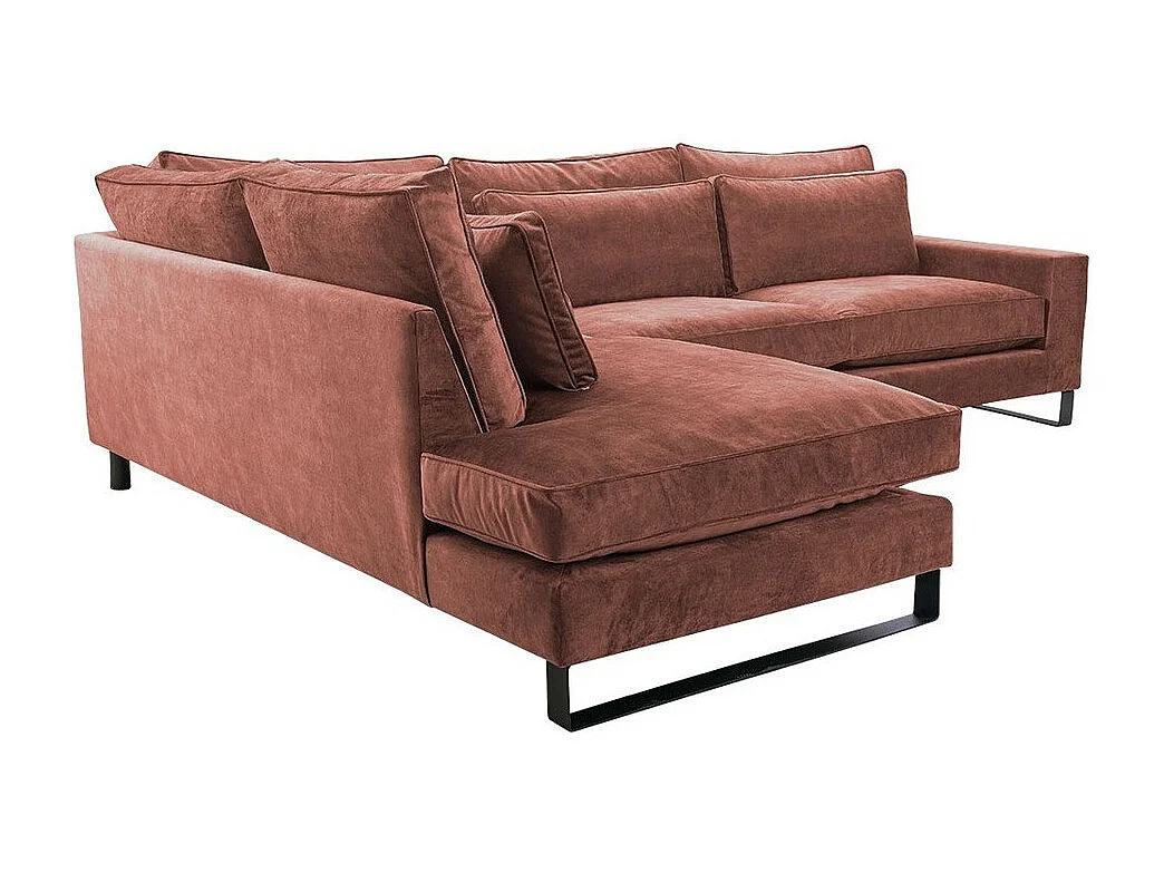 Sofá rinconero Kingsport 111, Rosa, 314x224x90cm