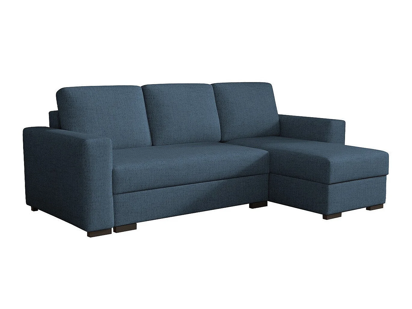 Sofá rinconero Columbus 187, Azul, Función de descanso, Almacenaje