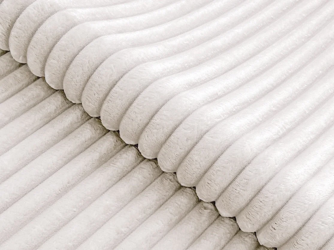 Sofá rinconero Columbus 204, Crema, Función de descanso, Almacenaje, 237x180x90cm