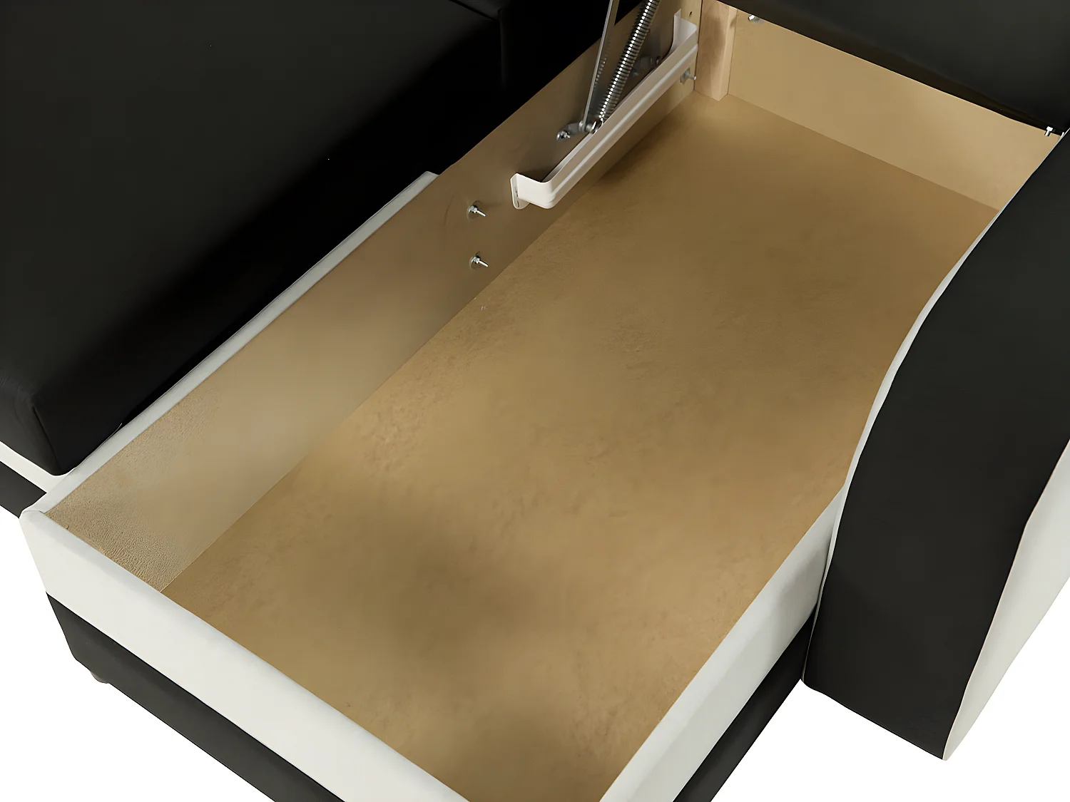 Sofá rinconero Comfivo 135, Gris, Función de descanso, Almacenaje, 238x147x80cm