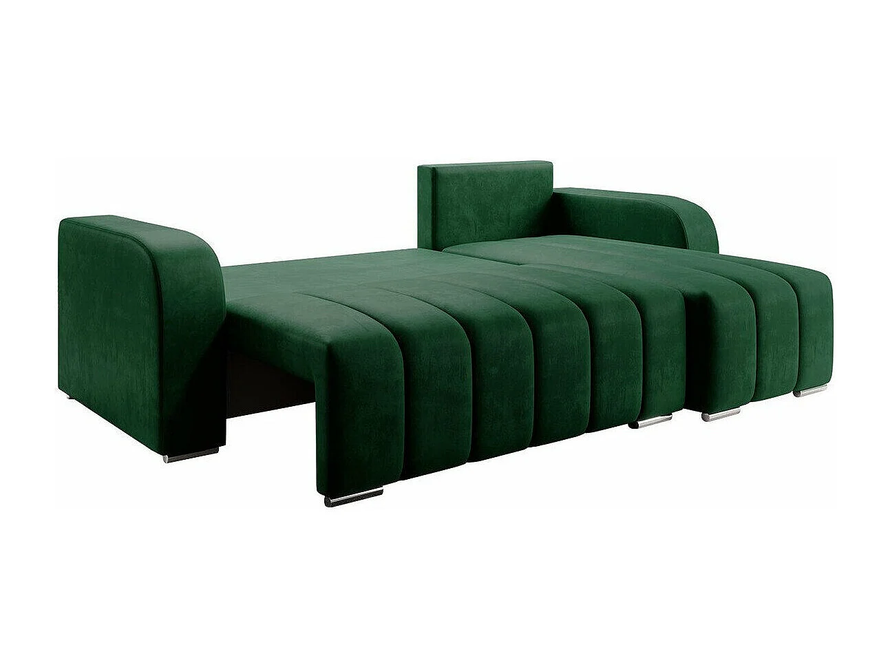 Sofá rinconero Muncie 107, De color marrón claro, Función de descanso, Almacenaje, 244cm