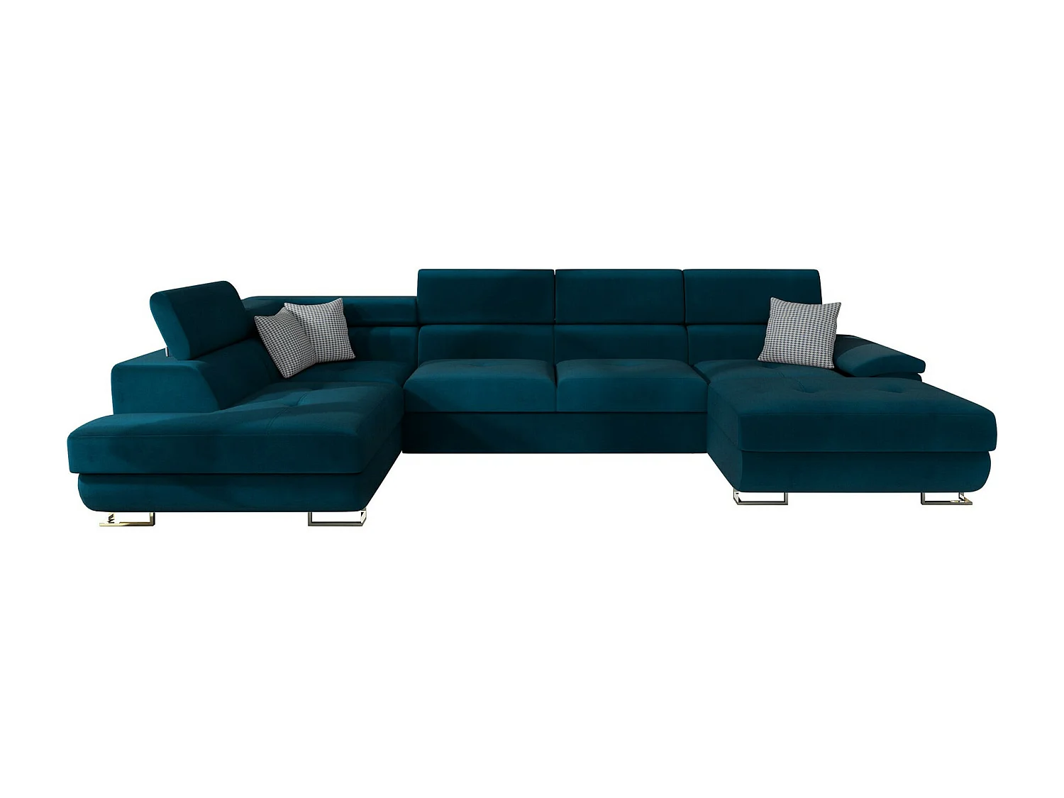 Canapé d'angle Comfivo 241, Turquoise, Disponible, 345x202x71cm