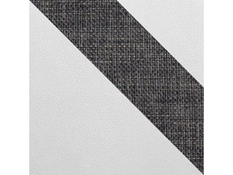 Canapé d'angle convertible 3 places en simili cuir gris