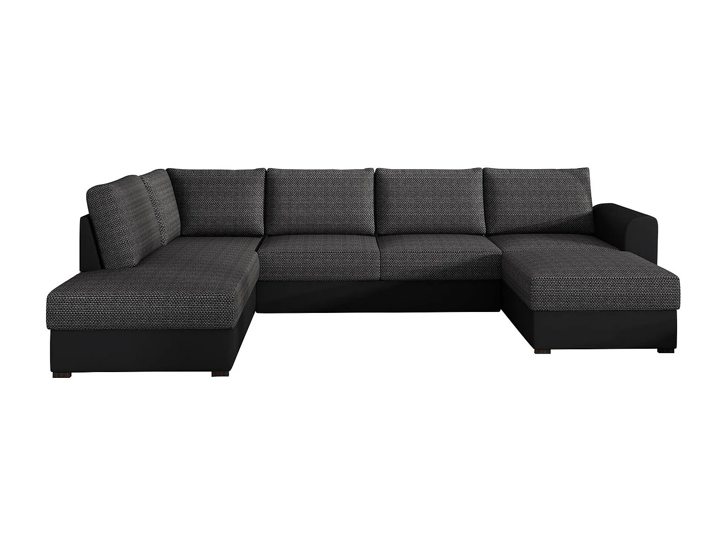 Sofá rinconero Comfivo 189, Gris, Función de descanso, Almacenaje, 305x188x85cm