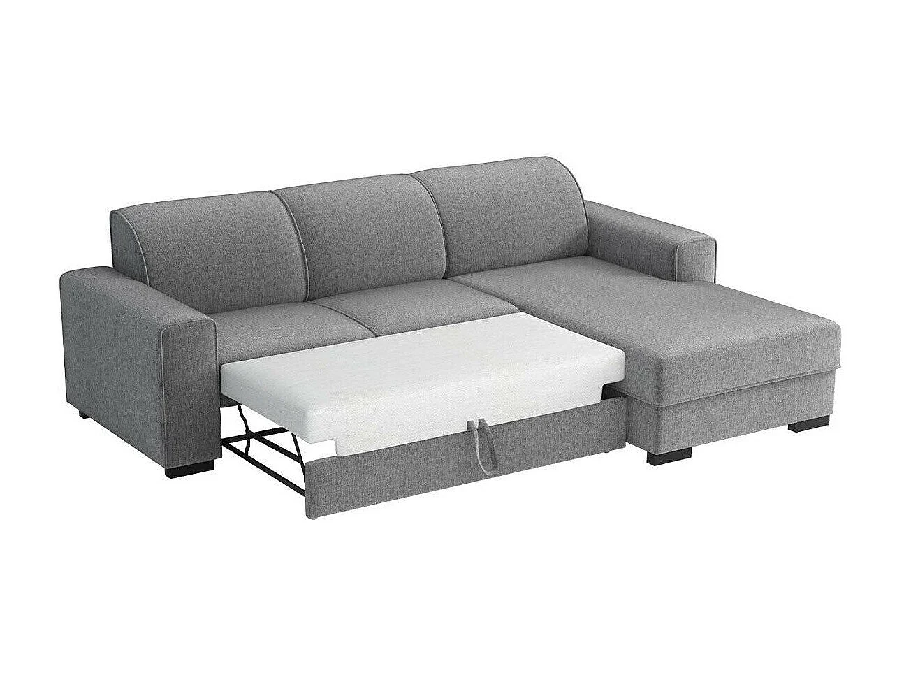 Sofá rinconero Columbus 186, De color marrón claro, Función de descanso, Almacenaje, 90cm