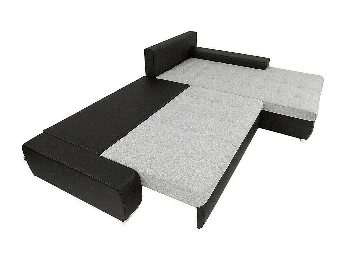 Sofá rinconero Comfivo 147, De color marrón claro, Función de descanso, Almacenaje, 302cm