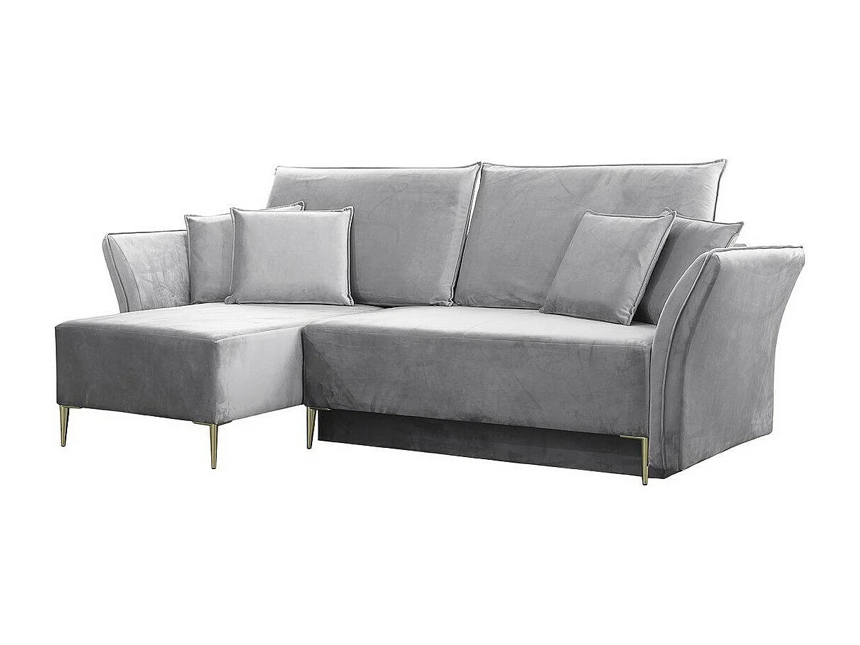 Sofá de canto Providence 146, Cinzento, Funcionalidade de dormir