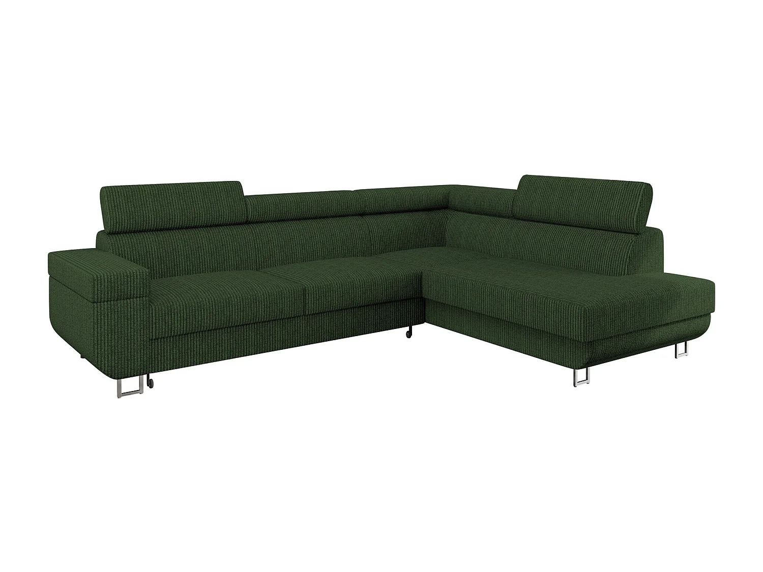 Canapé d'angle Comfivo Liberta, Vert, Disponible, 253x188x71cm