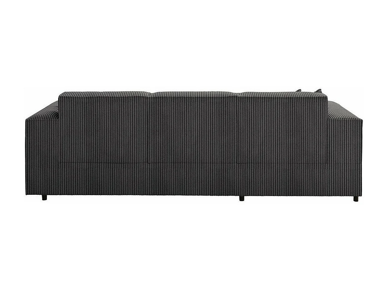 Sofá rinconero Clovis 116, Gris, Función de descanso, Almacenaje, 253x166x79cm