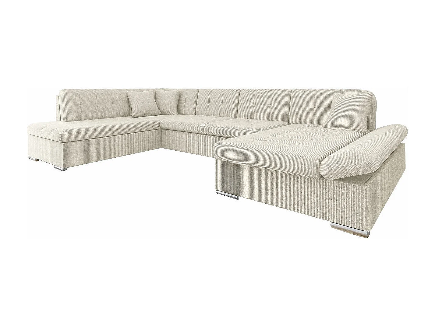 Canapé d'angle Comfivo 150, Brun clair, Disponible, 345x205x76cm