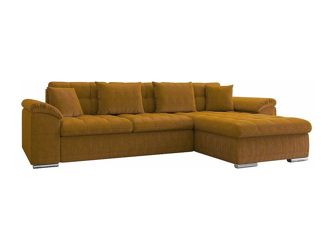 Canapé d'angle Comfivo 107, Jaune, Disponible, 280x160x76cm