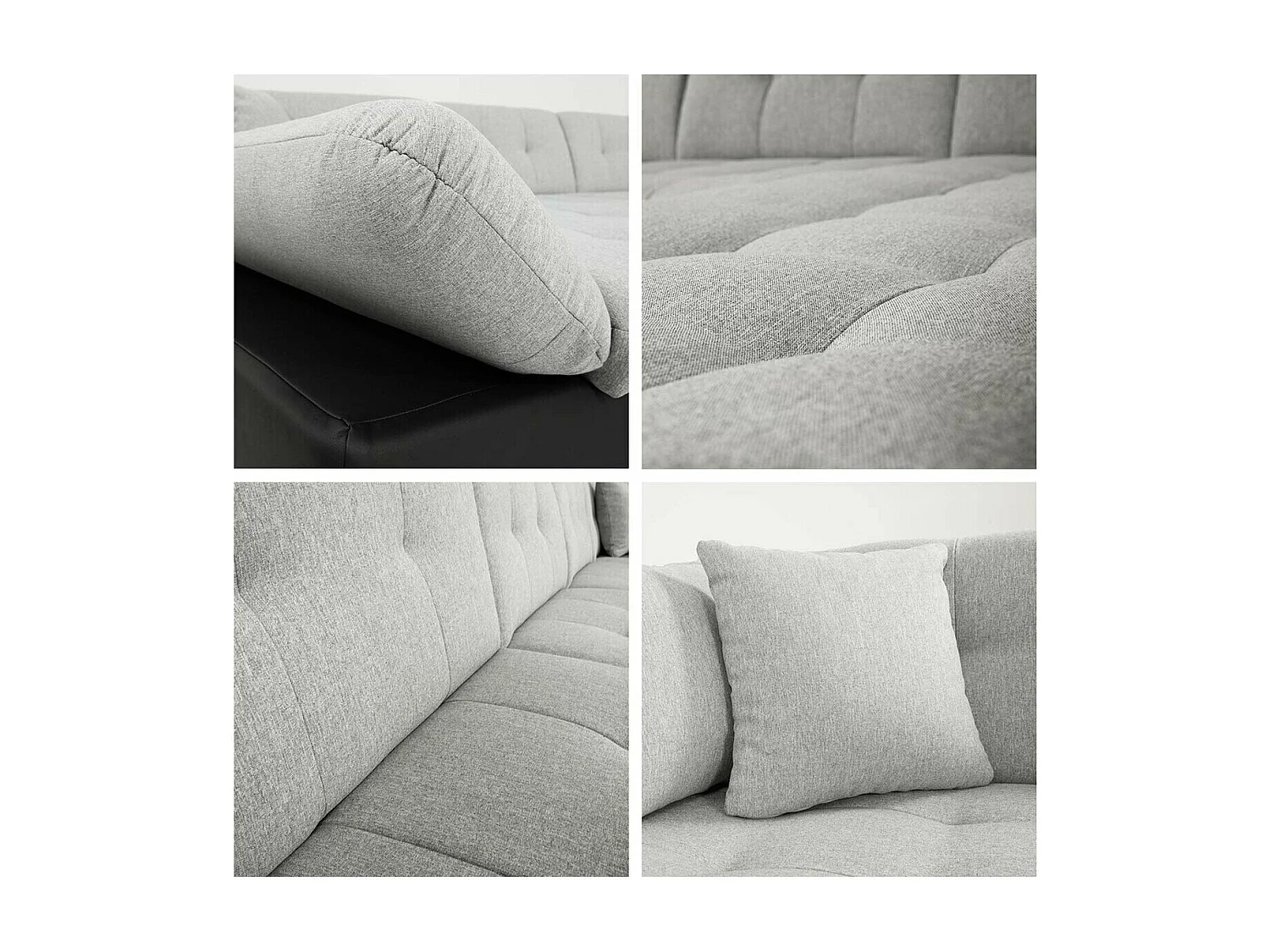 Sofá de canto Comfivo 173, Amarelo, Funcionalidade de dormir