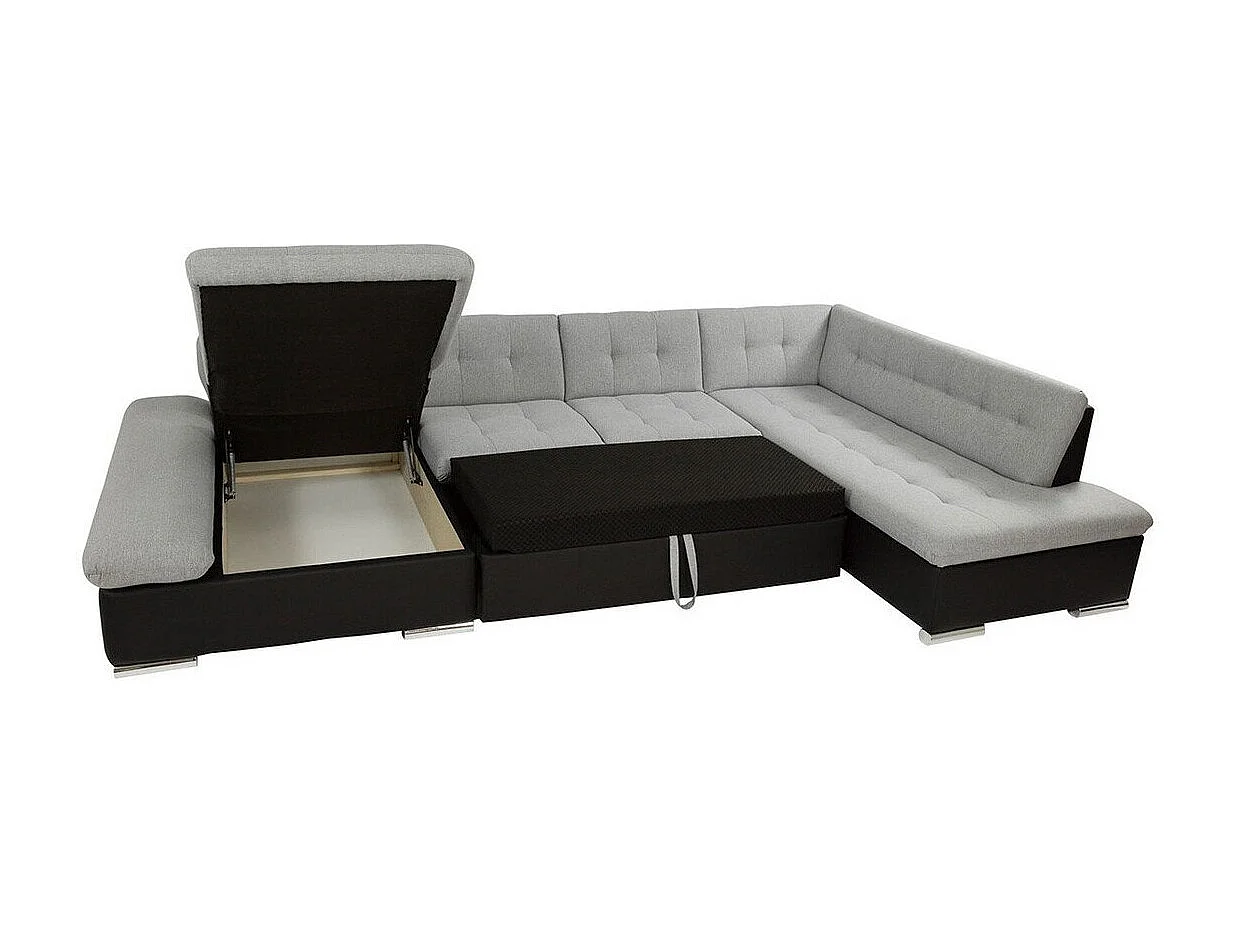 Canapé d'angle Comfivo 150, Gris, Disponible, 345x205x76cm