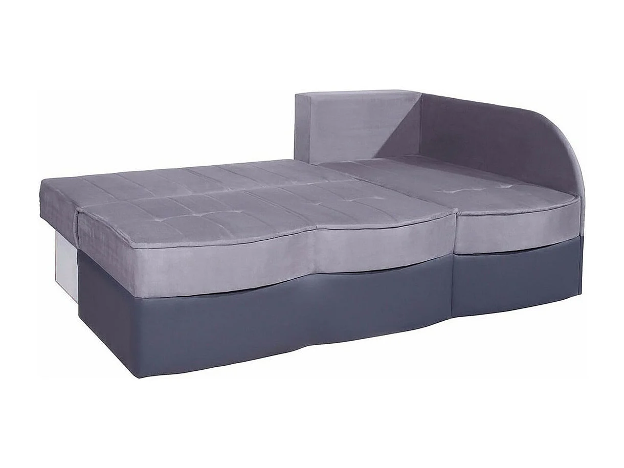 Sofá rinconero Providence 112, Gris, Función de descanso, Almacenaje, 202x145x86cm