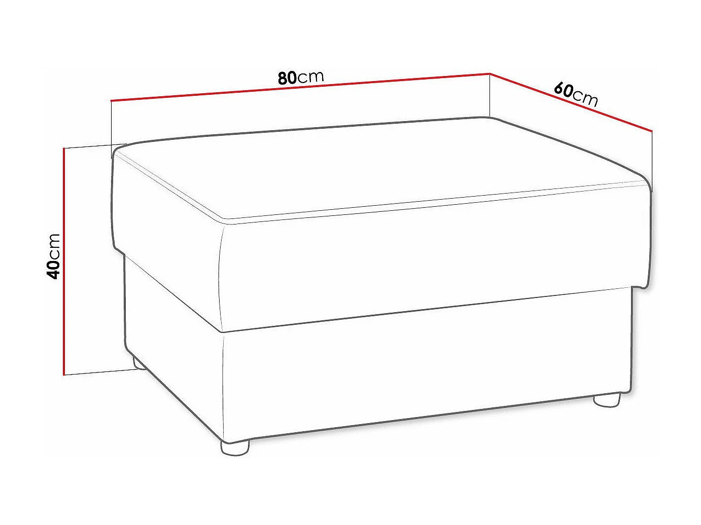 Canapé d'angle Providence 120, Gris, 209x188x84cm
