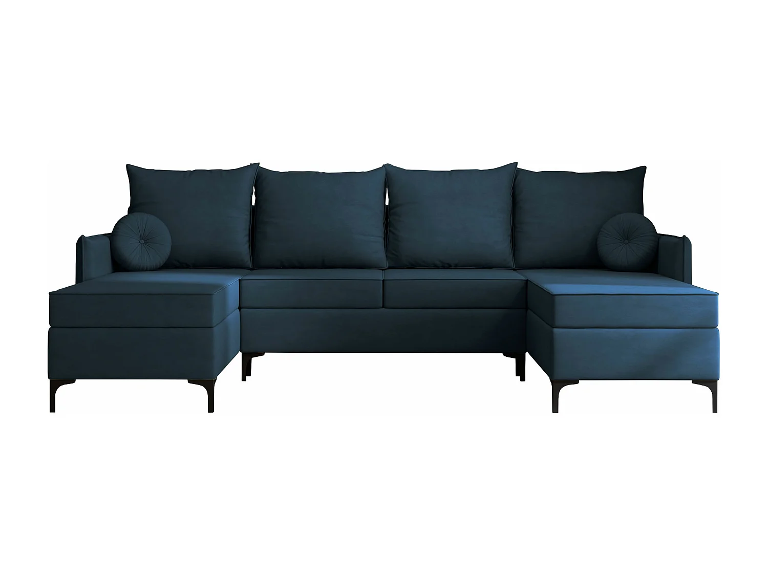 Canapé d'angle Clovis 111, Bleu, Disponible, 281x168x101cm