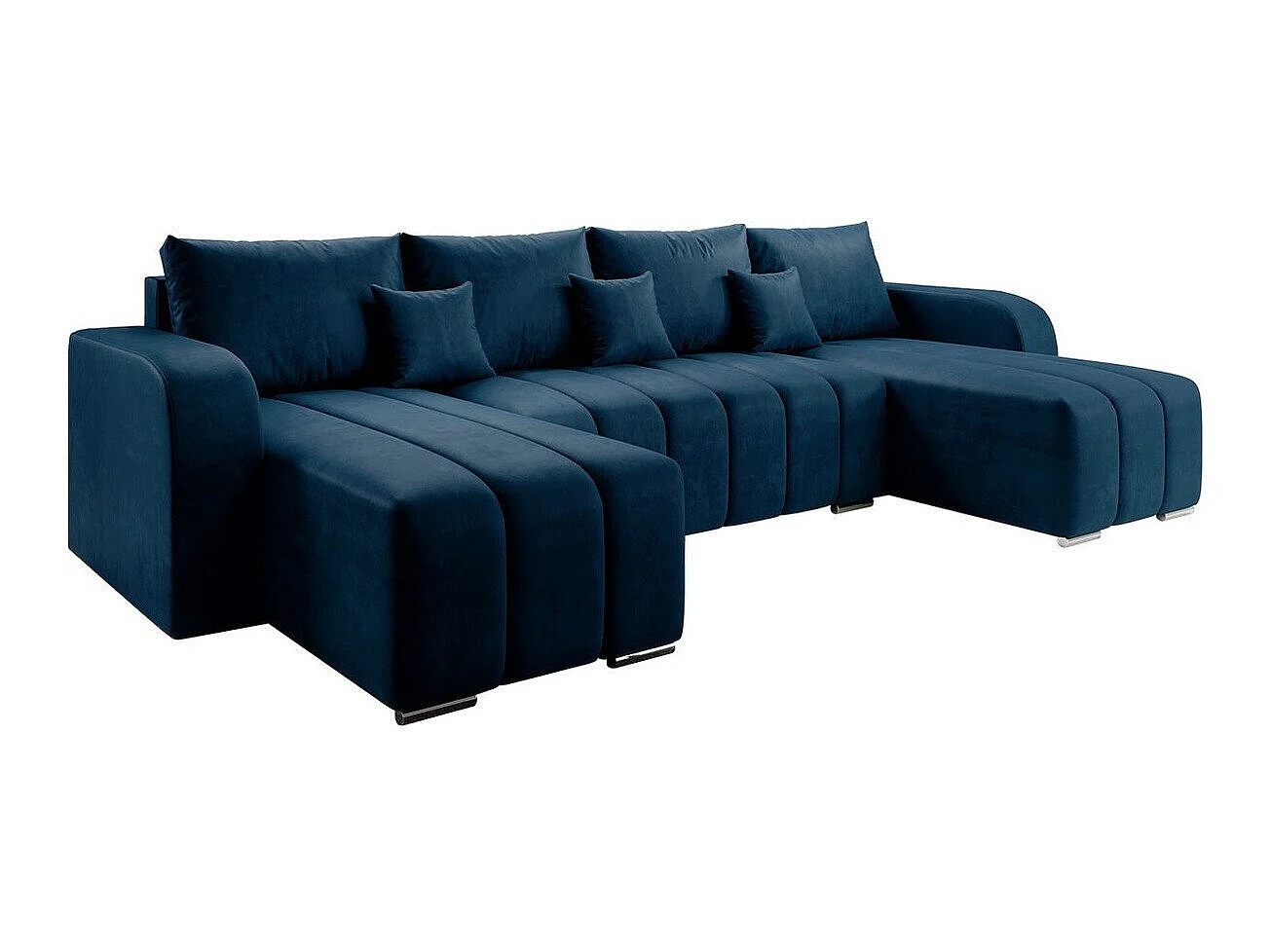 Sofá rinconero Muncie 108, Azul, Función de descanso, Almacenaje