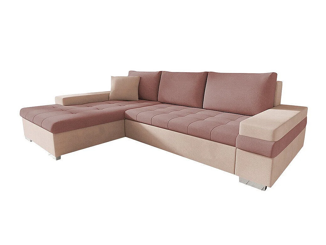 Sofá rinconero Comfivo Olivetum I, Rosa, Función de descanso
