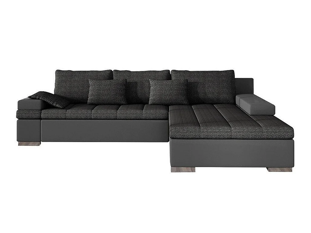 Canapé d'angle Comfivo Olivetum, Gris foncé, Disponible, 310x175x83cm
