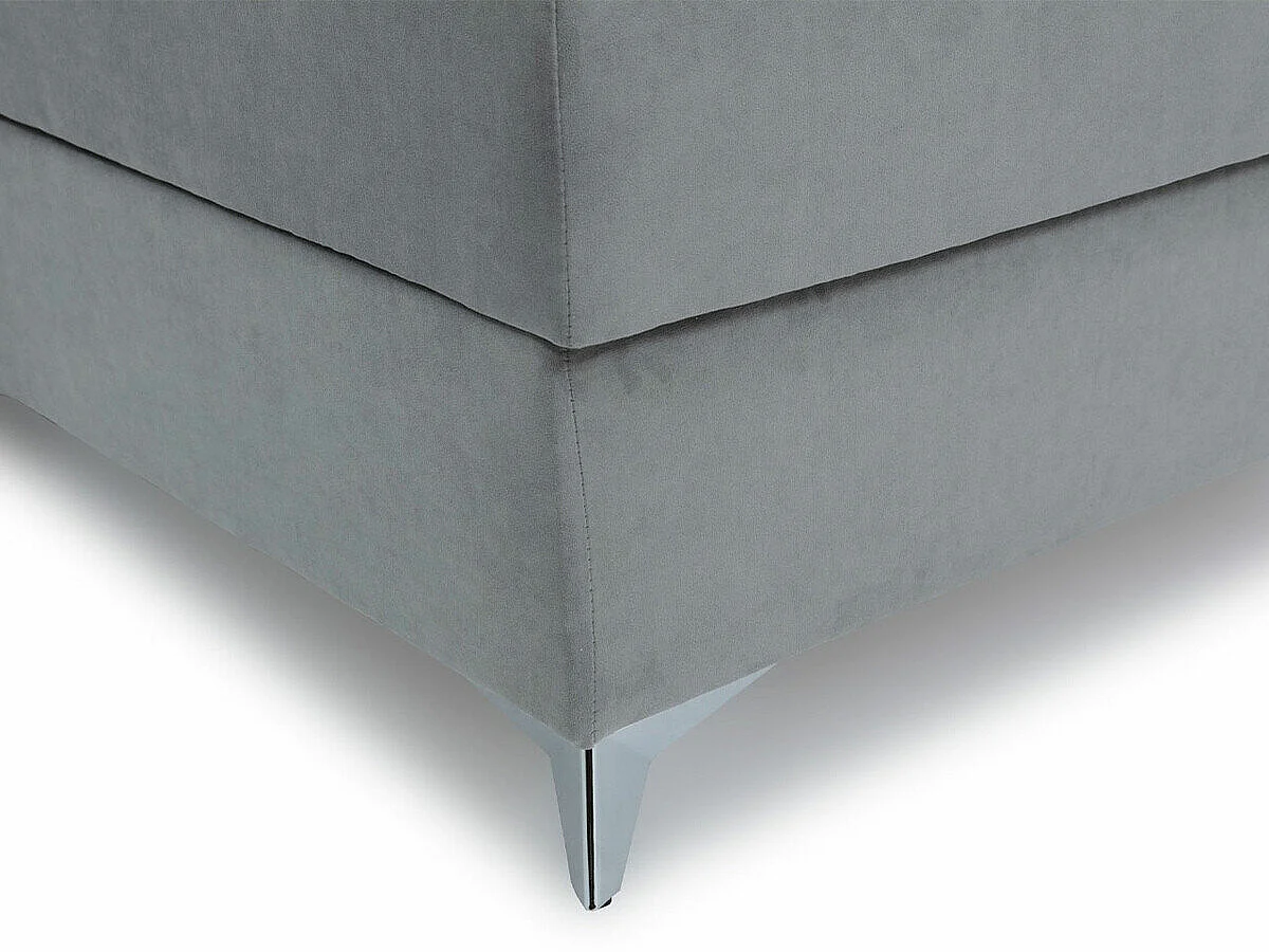 Canapé d'angle Columbus 170, Brun clair, Fonction de couchage, Boîte de literie, 236x82cm