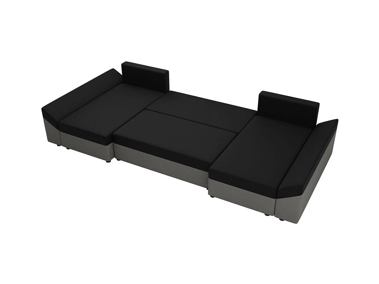Canapé d'angle Memphis 105, Marron, Fonction de couchage, Boîte de literie, 317x140x82cm