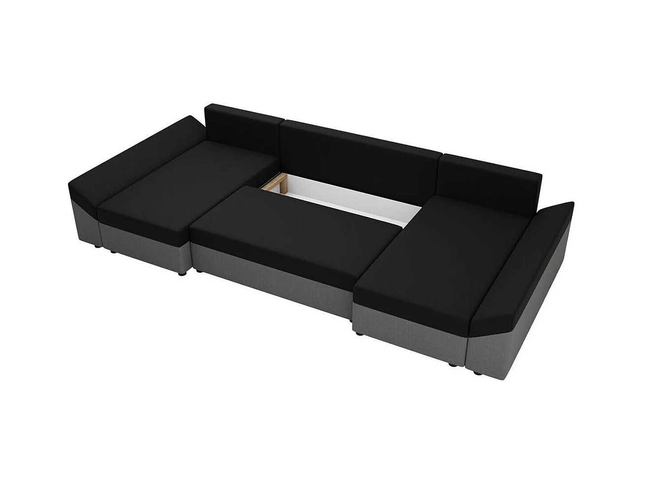 Canapé d'angle Memphis 105, Marron, Fonction de couchage, Boîte de literie, 317x140x82cm