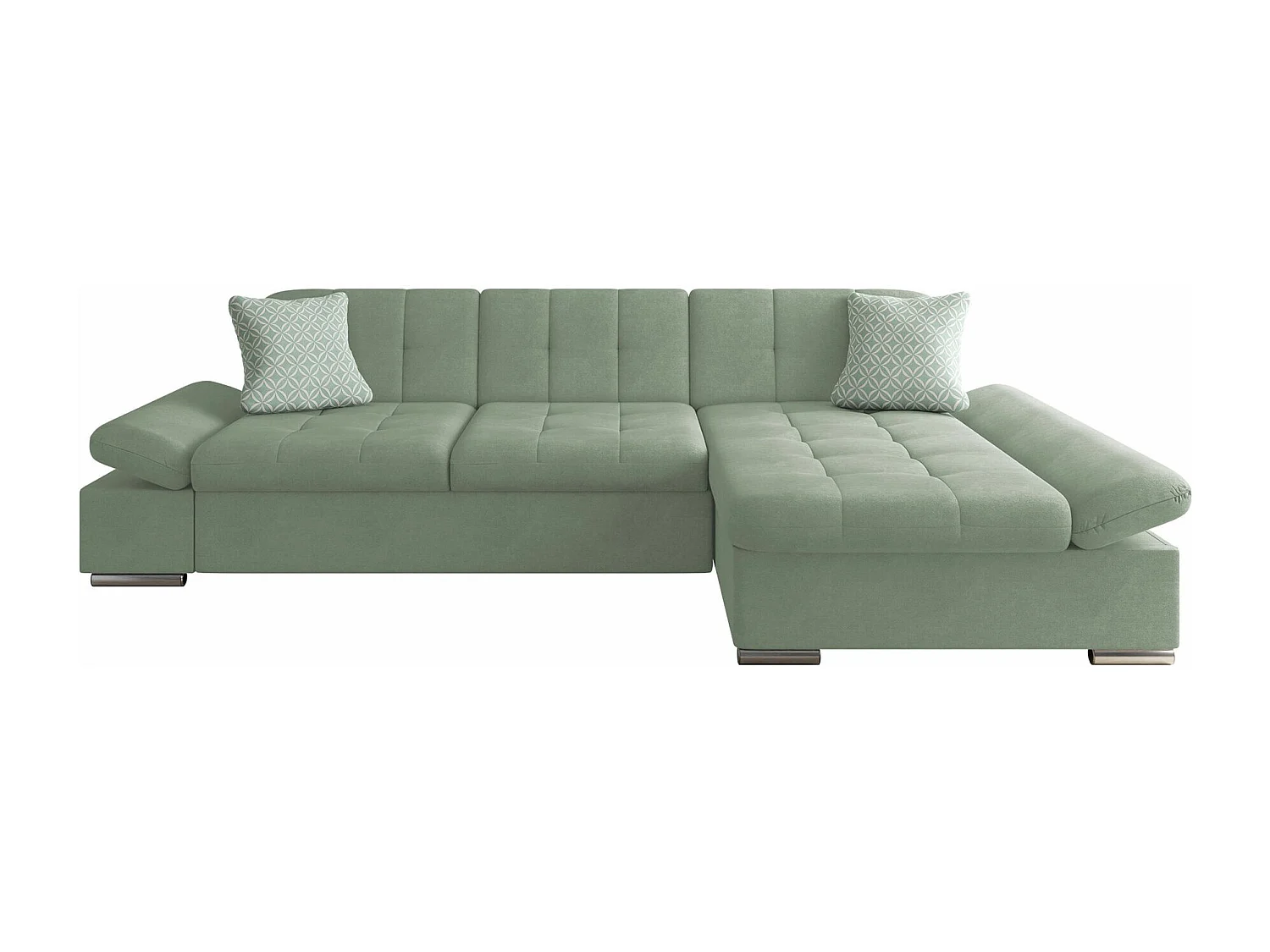 Canapé d'angle Comfivo Serenitas, Vert, 278x161x76cm