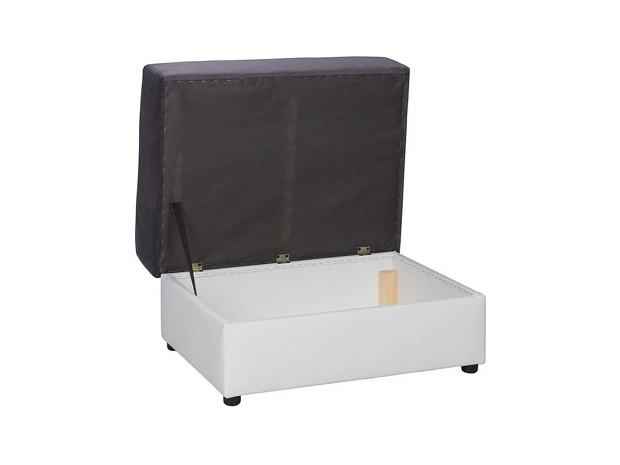 Canapé d'angle Providence 120, Gris, 209x188x84cm