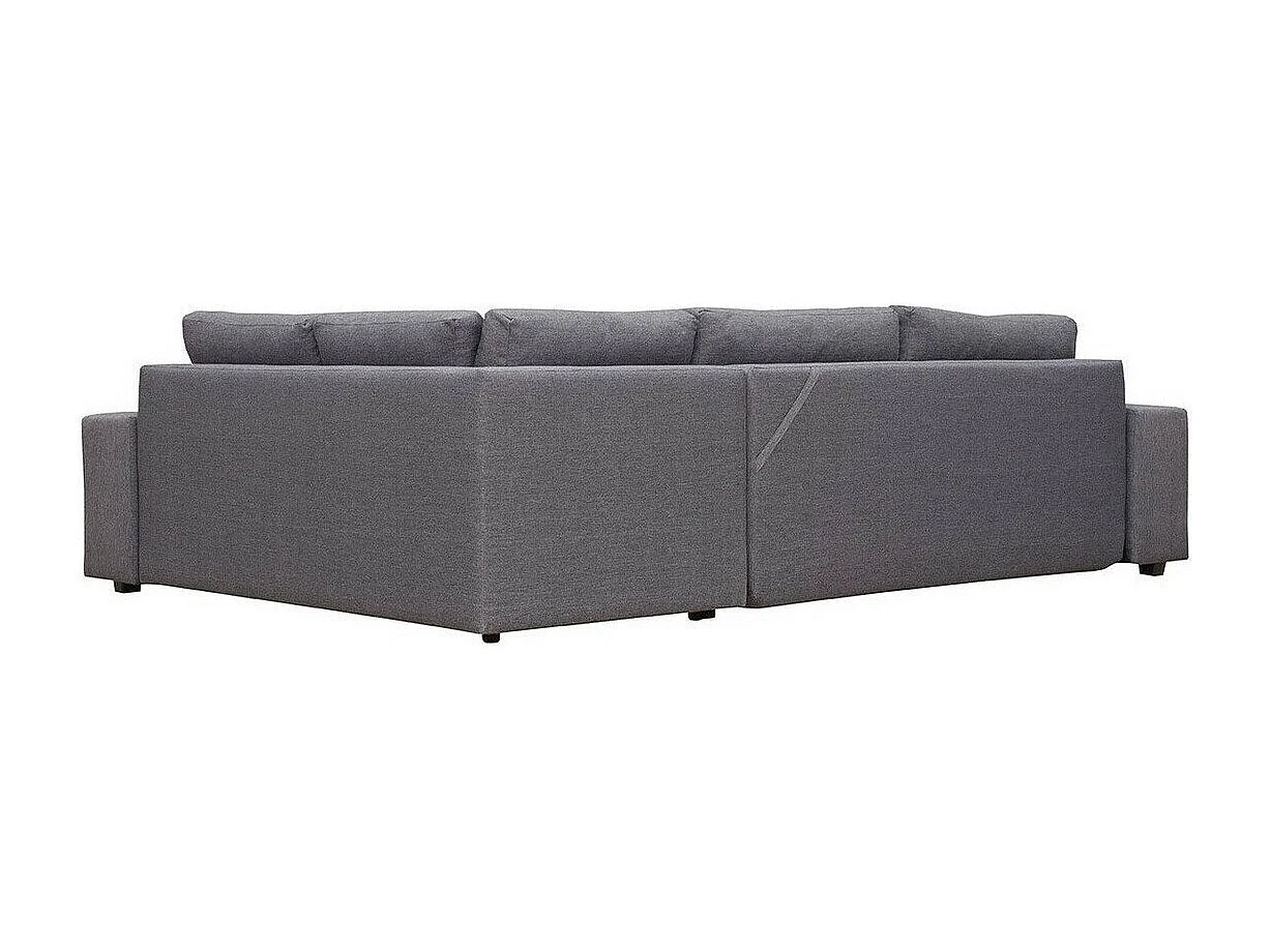 Sofá rinconero Kingsport 101, Gris, Función de descanso, Almacenaje, 305x205x90cm