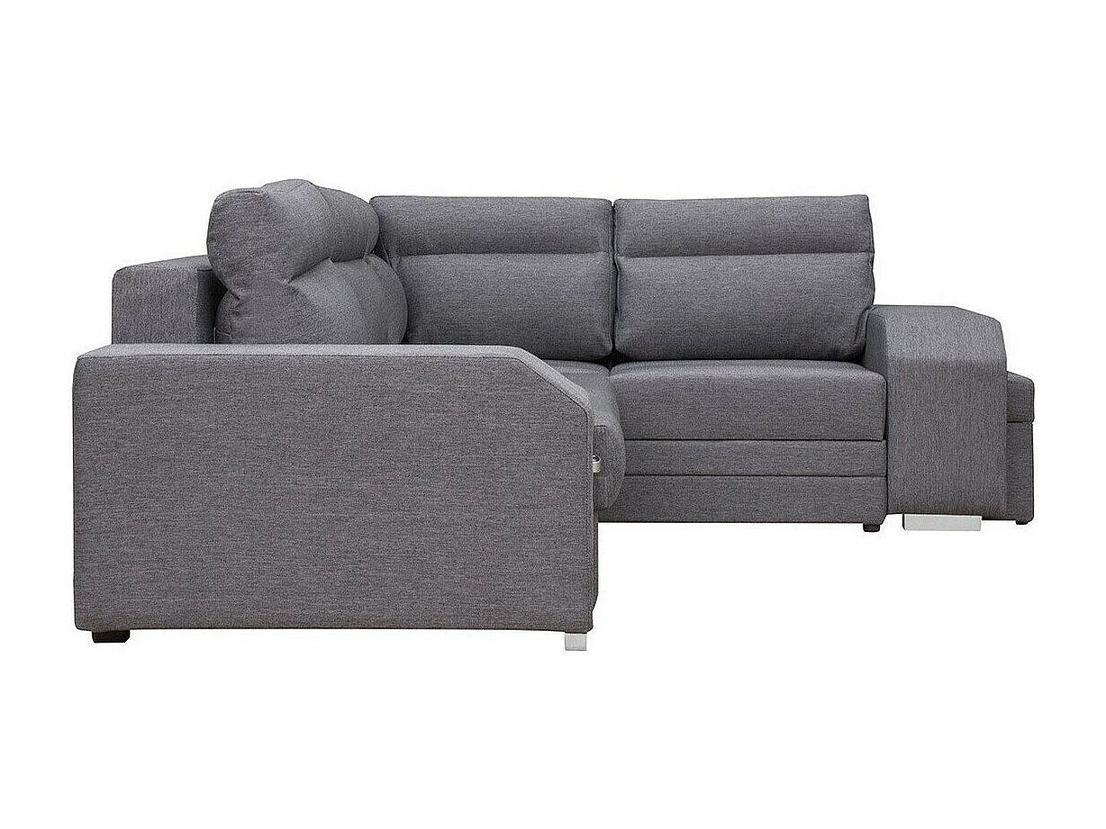 Sofá rinconero Kingsport 101, Gris, Función de descanso, Almacenaje, 305x205x90cm