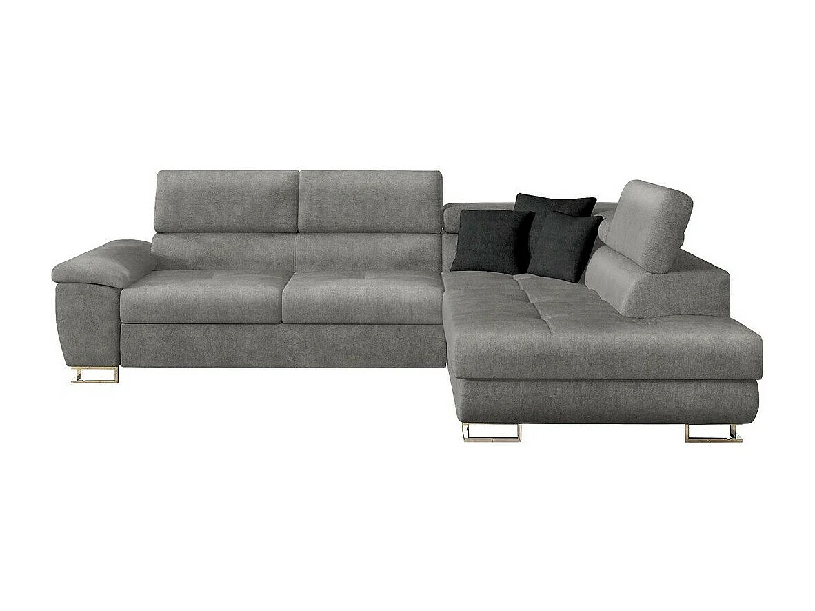 Canapé d'angle Comfivo 166, Gris, Disponible, 270x202x71cm