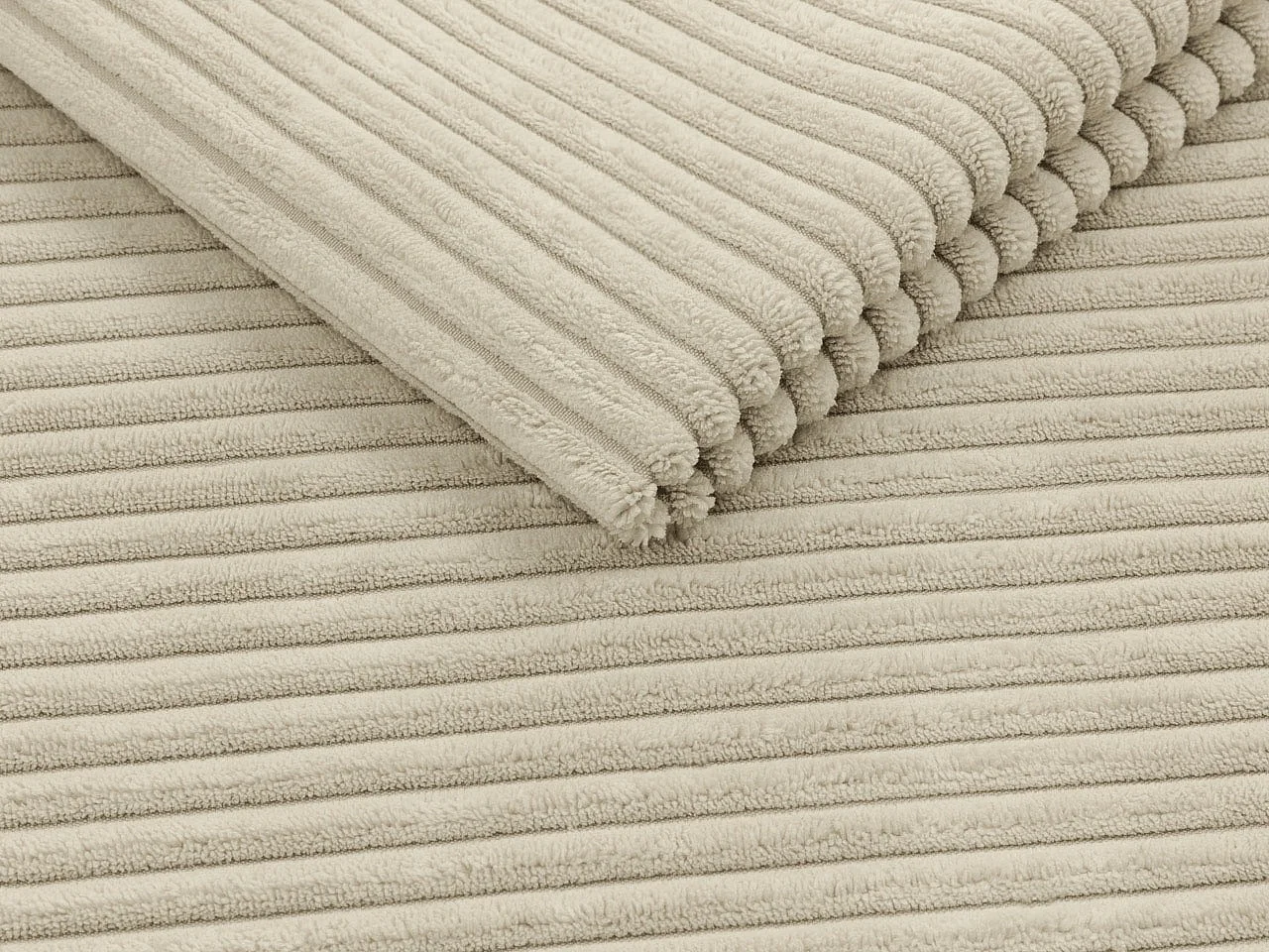 Canapé d'angle Comfivo Melissa I, Crème, Disponible, 238x147x80cm
