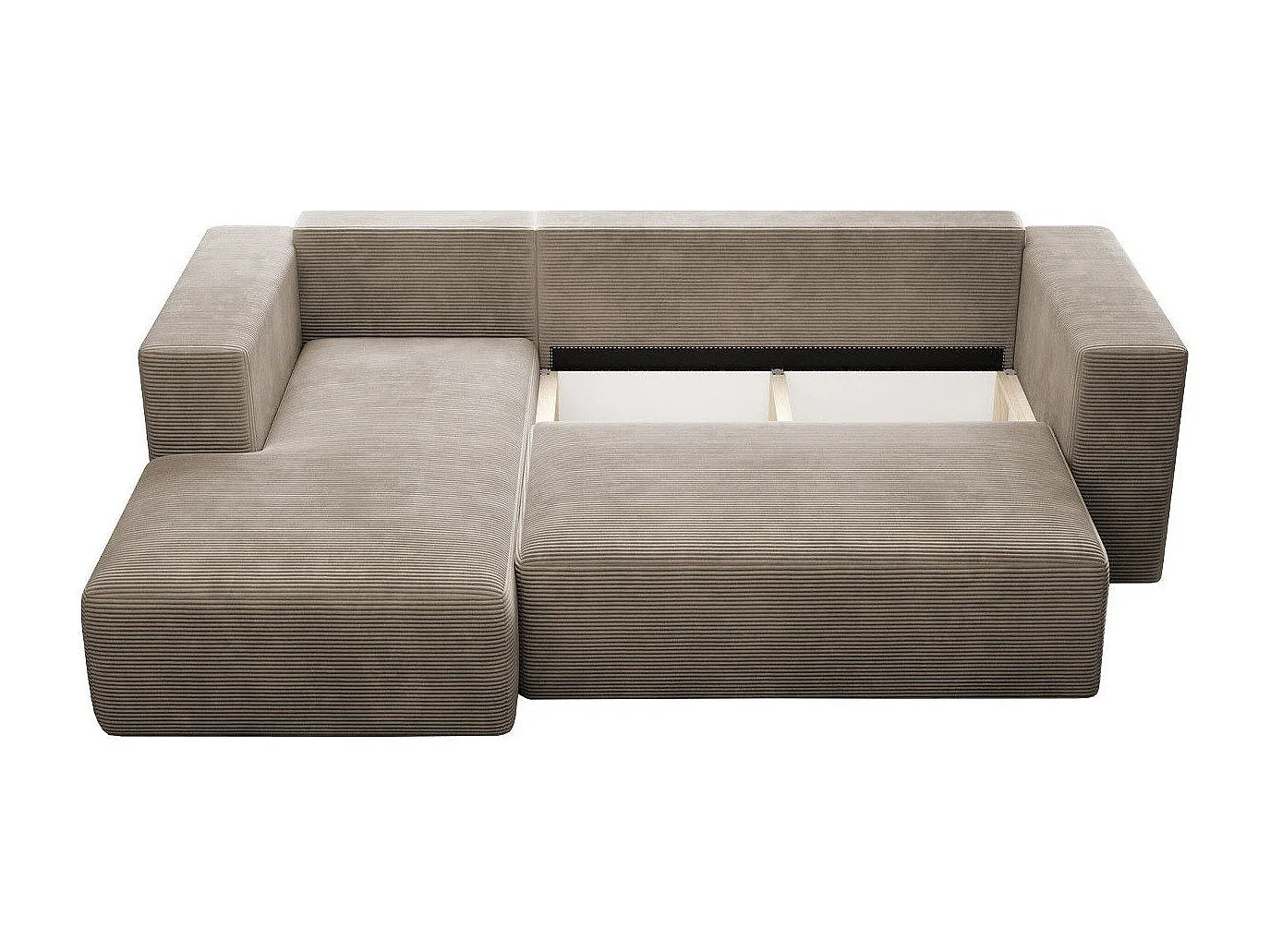 Sofá de canto Arvada 116, Amarelo, Funcionalidade de dormir, 26x16x9cm