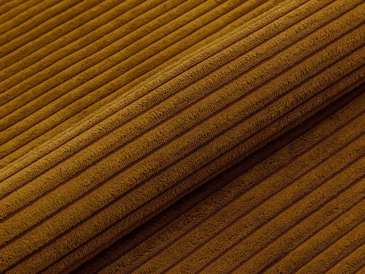 Canapé d'angle Memphis 123, Jaune, Fonction de couchage, Boîte de literie, 242x139x83cm