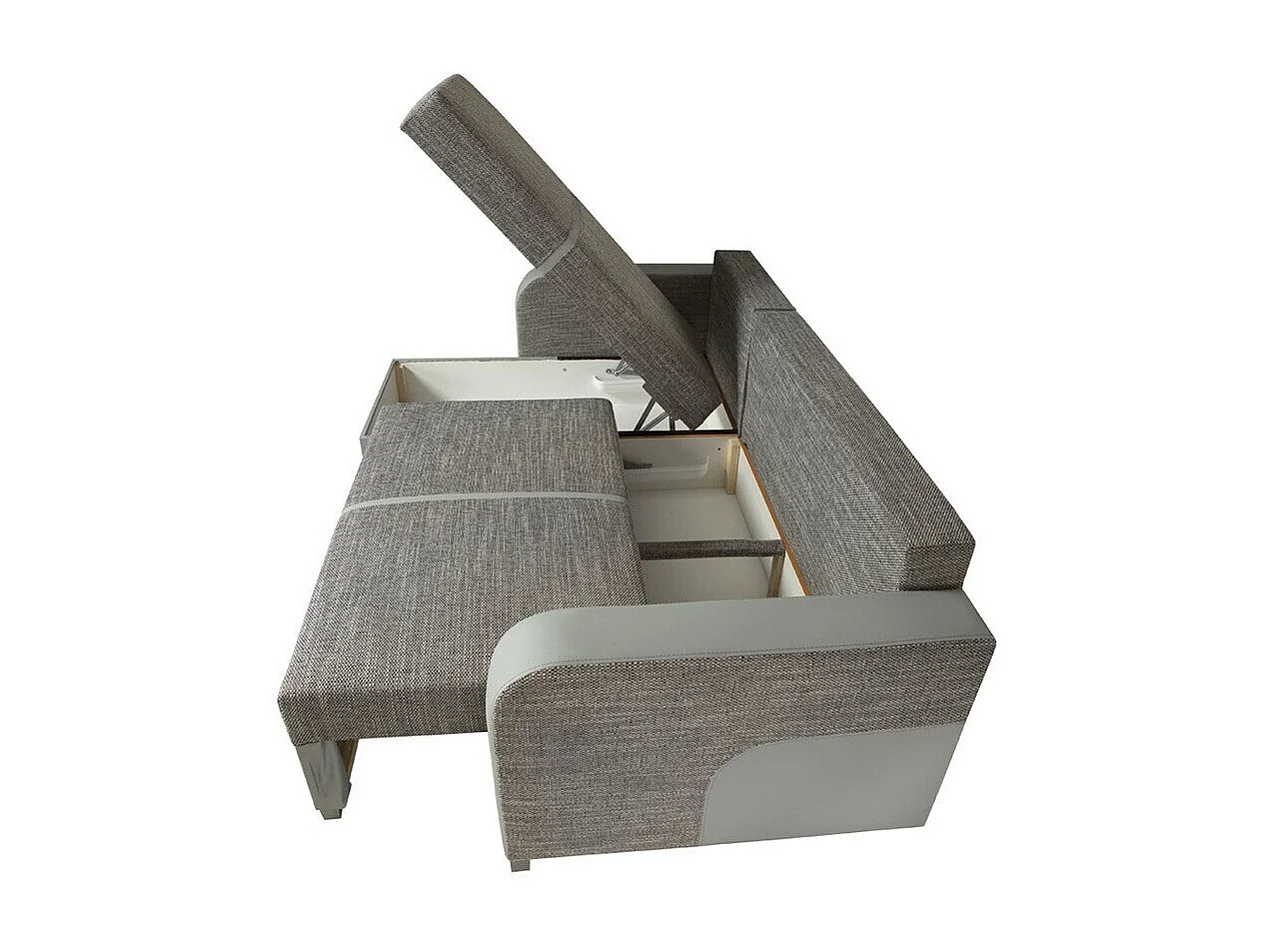 Canapé d'angle Edinburg 102, Marron, Disponible, 235x155x90cm