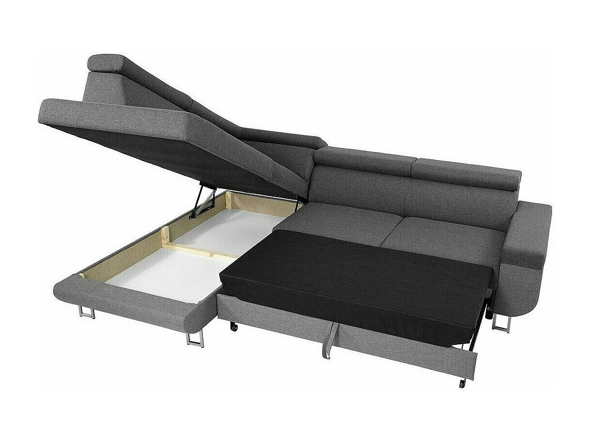 Canapé d'angle Comfivo 306, Brun clair, Disponible, 253x188x71cm