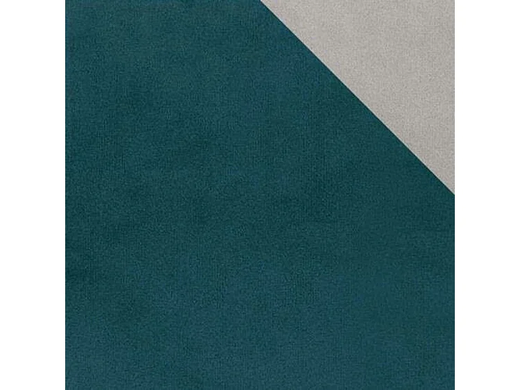 Canapé d'angle convertible 3 places en tissu turquoise