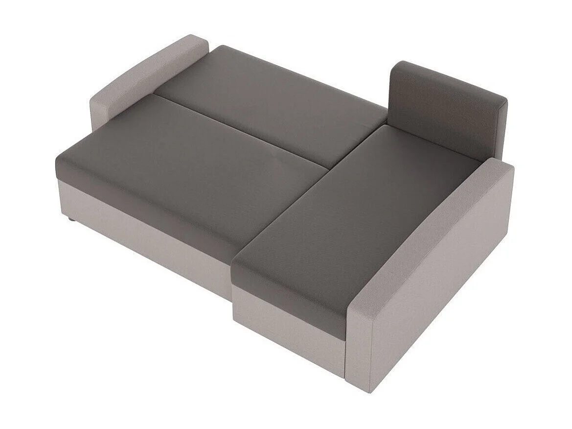 Sofá rinconero Memphis 122, Gris, Función de descanso, Almacenaje, 232x139x83cm