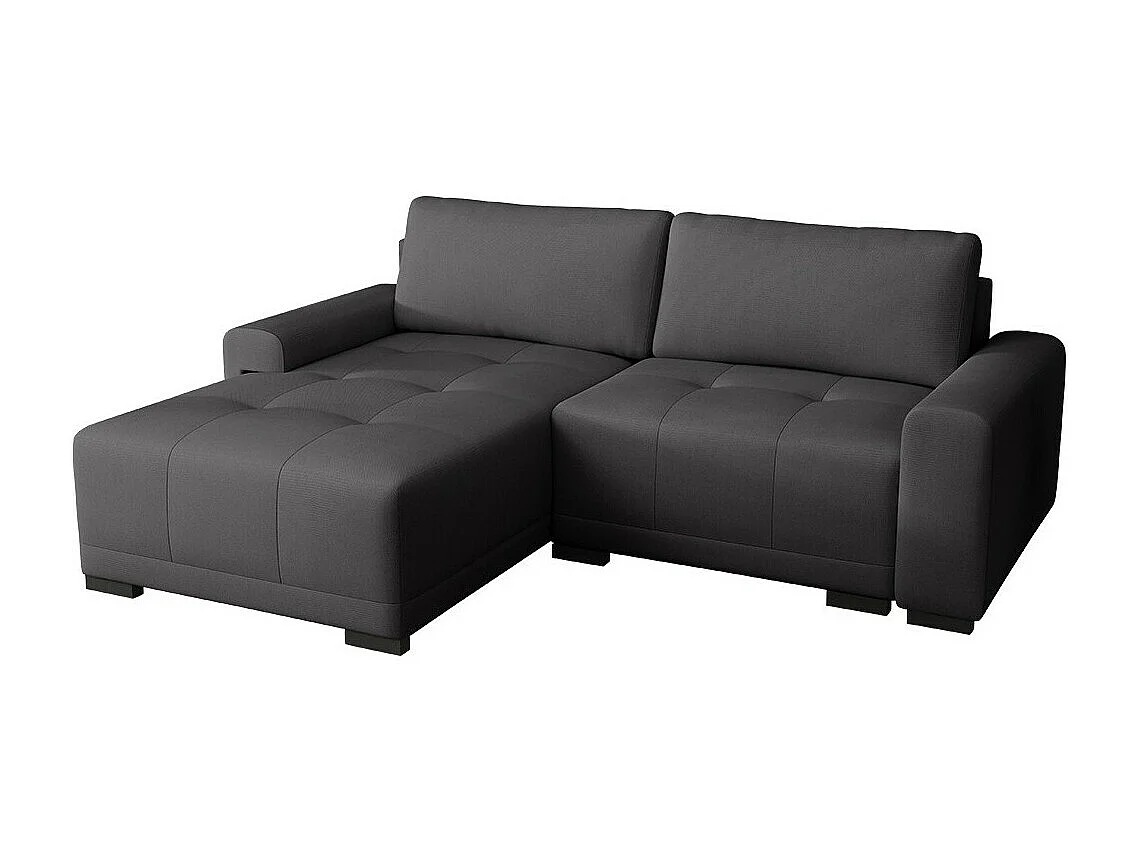 Sofá rinconero Columbus 183, Gris, Función de descanso, Almacenaje, 237x180x75cm