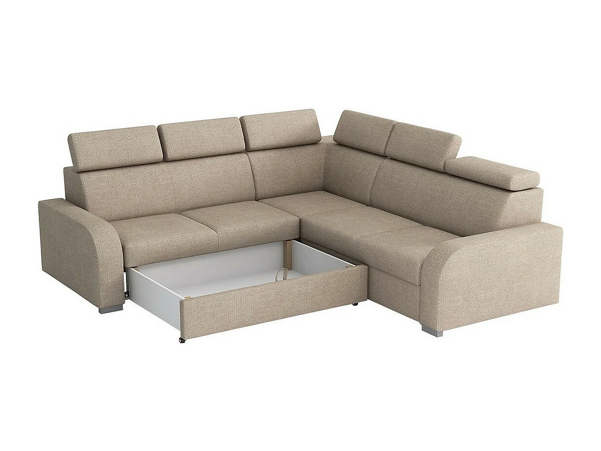 Canapé d'angle Etrcala 101, Gris, Disponible, 250x250x100cm