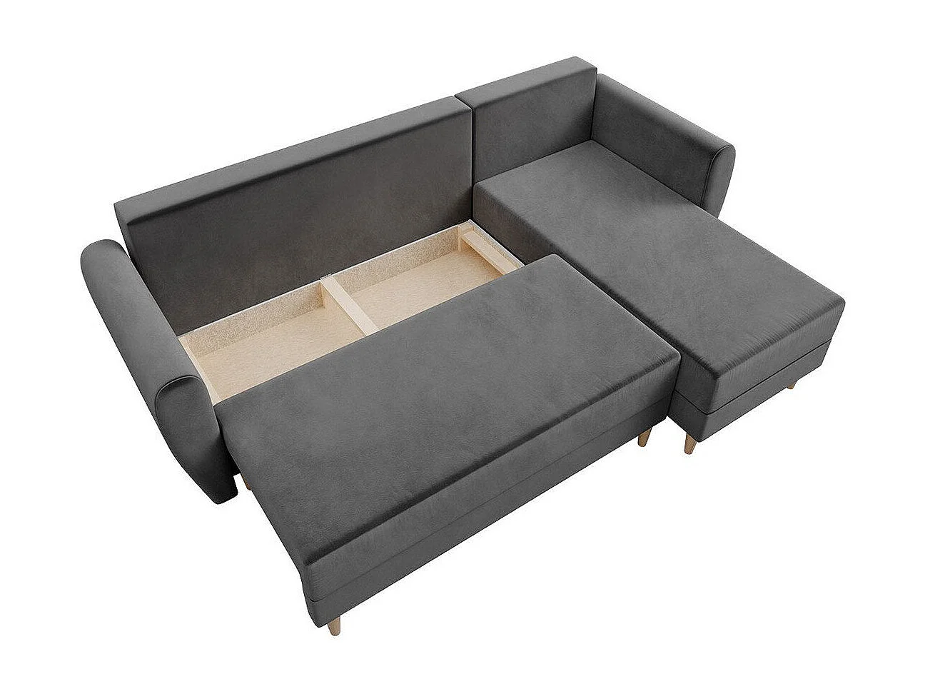 Canapé d'angle Memphis 109, Vert, Disponible, 234x139x95cm