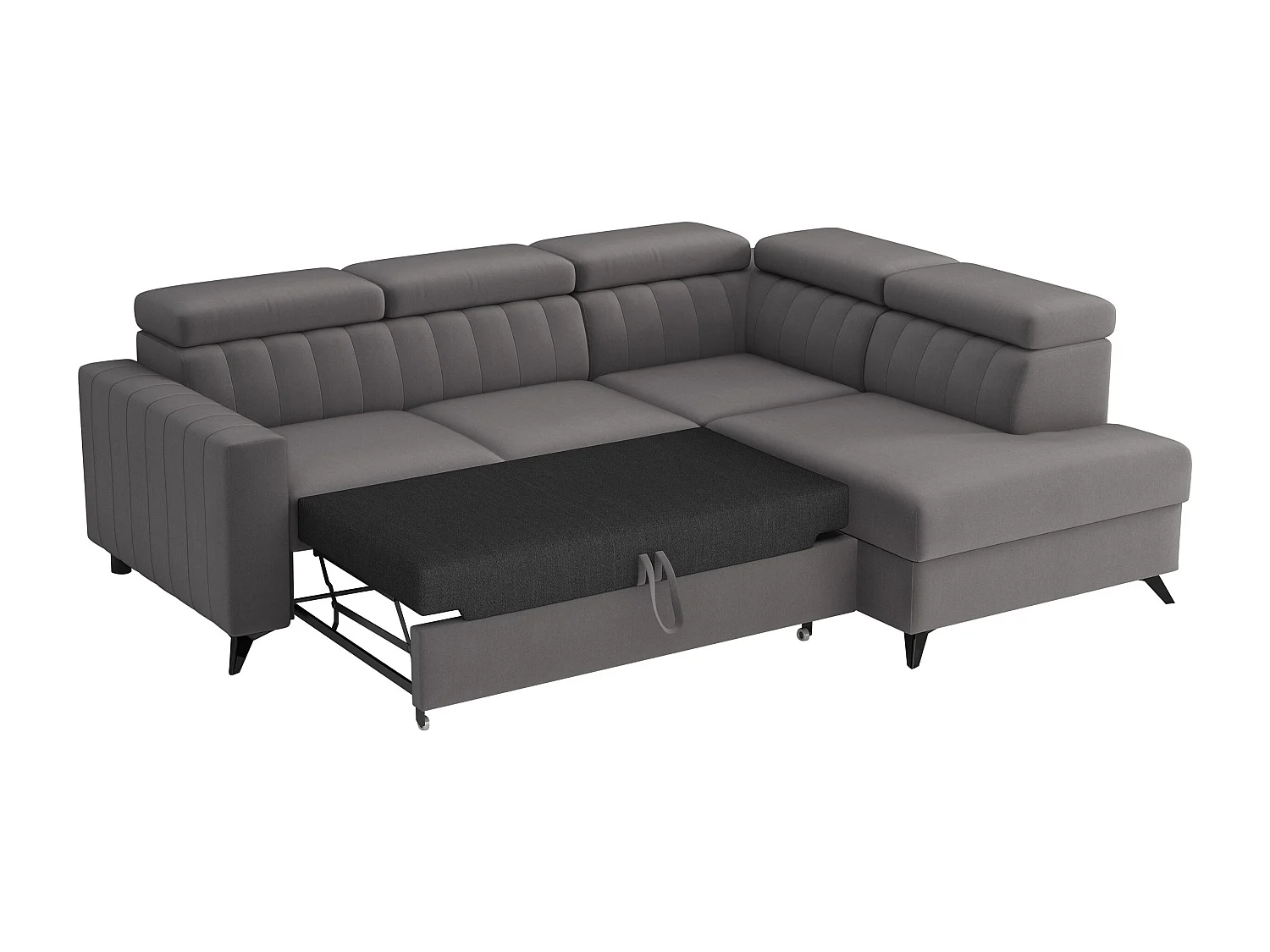 Canapé d'angle Columbus 202, Vert, Disponible, 249x195x80cm