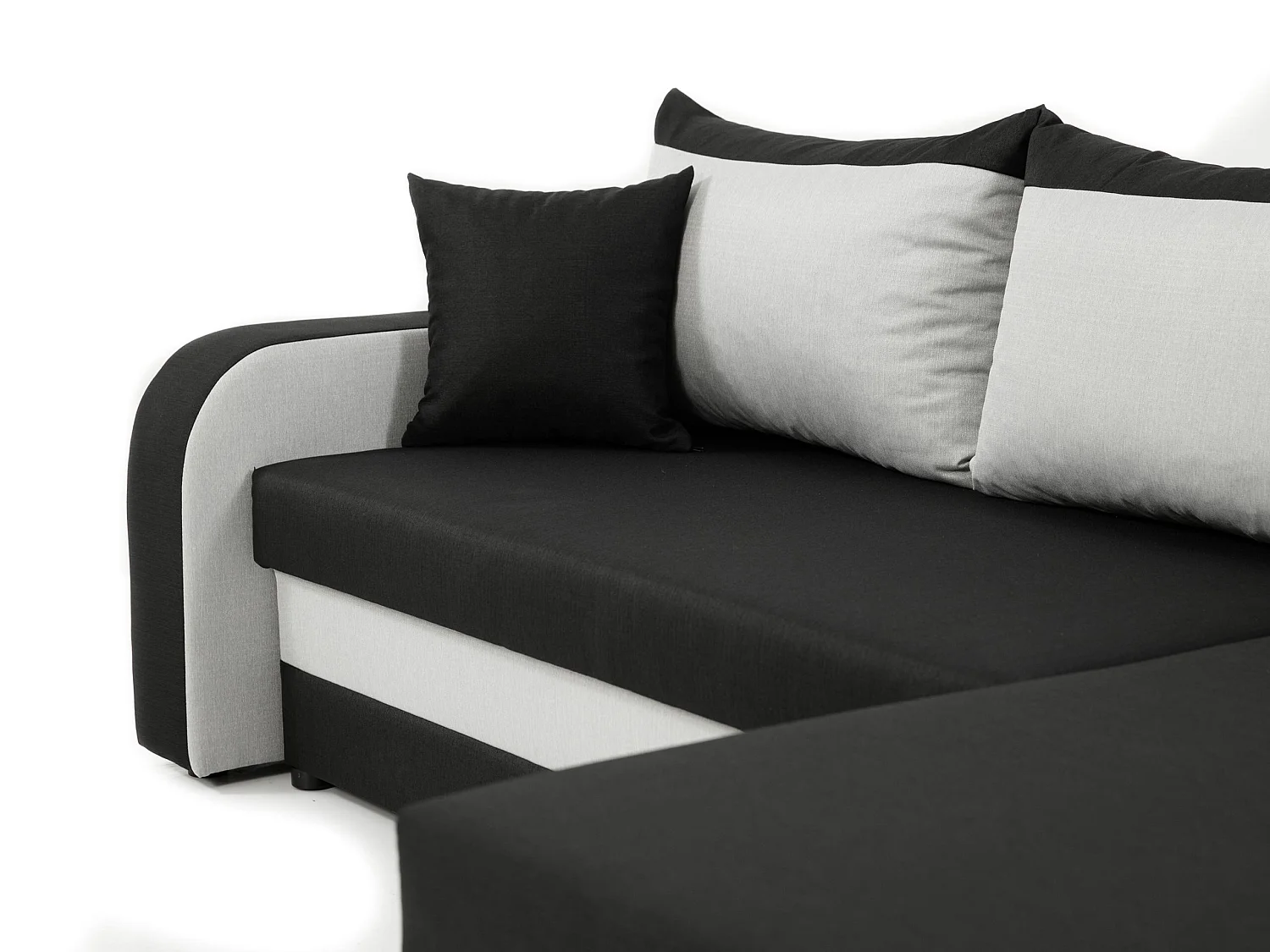 Canapé d'angle Comfivo Melissa, Rouge, Disponible, 238x147x80cm