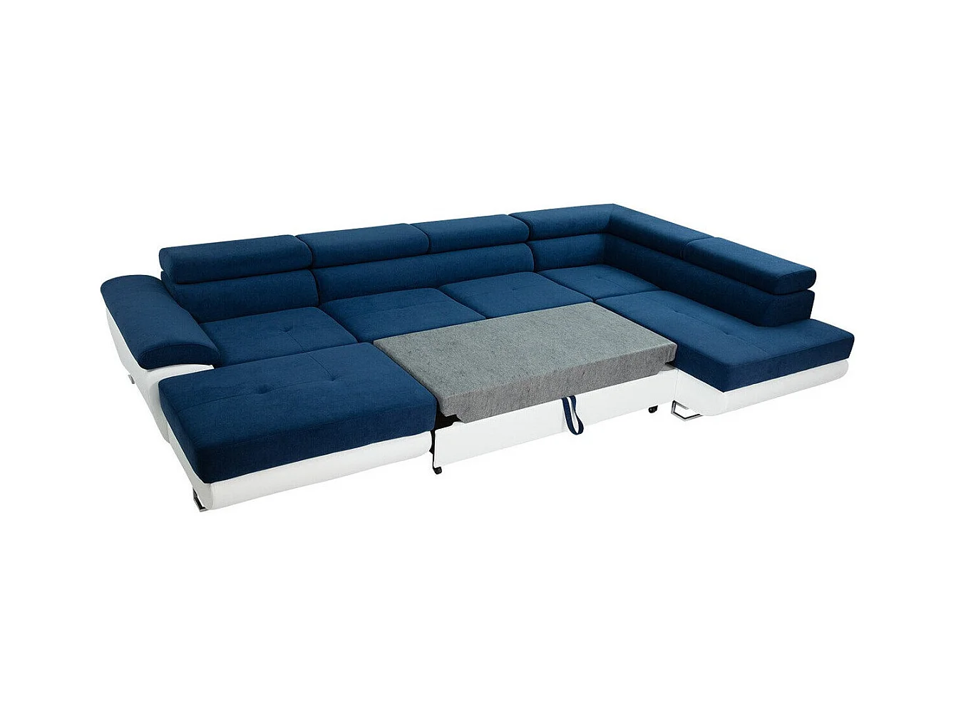 Sofá rinconero Comfivo 138, De color marrón claro, Función de descanso, Almacenaje, 345cm