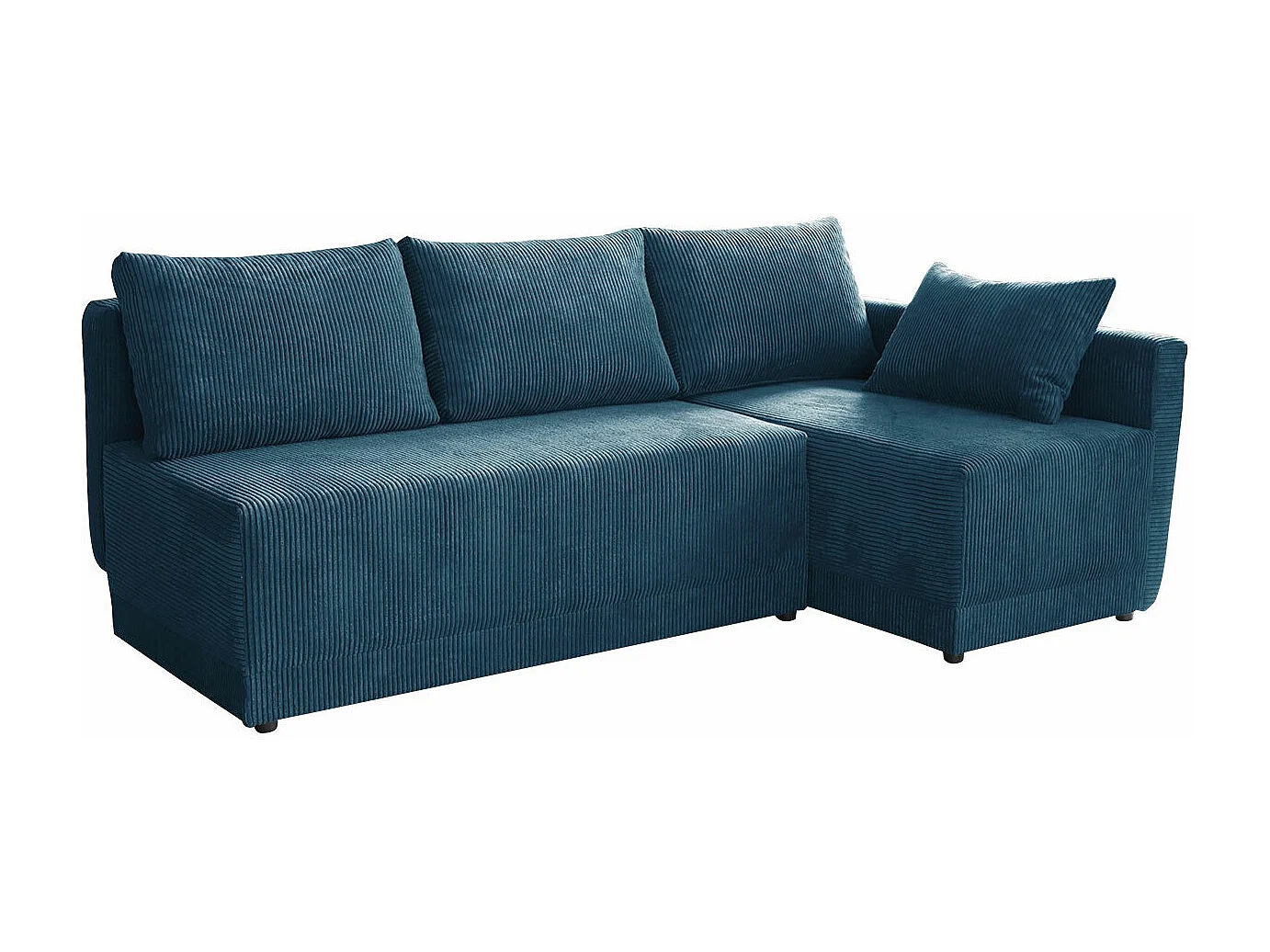 Sofá rinconero Columbus 149, Turquesa, Función de descanso, Almacenaje, 210x135x85cm