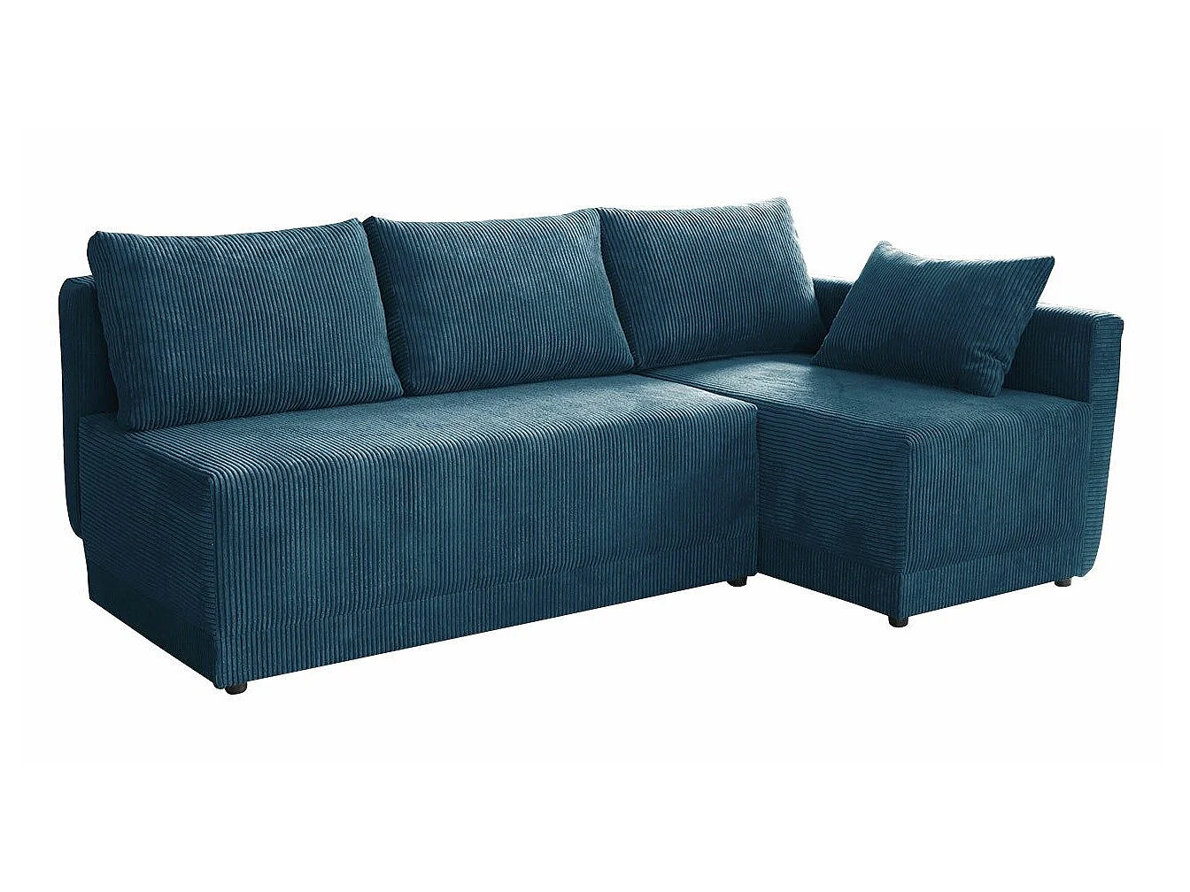Sofá rinconero Columbus 149, Azul, Función de descanso, Almacenaje